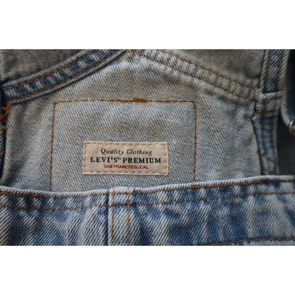 Levi's A00530000 Unisex Sz S Blue Pride Liberation Denim Short Overalls - Picture 4 of 14